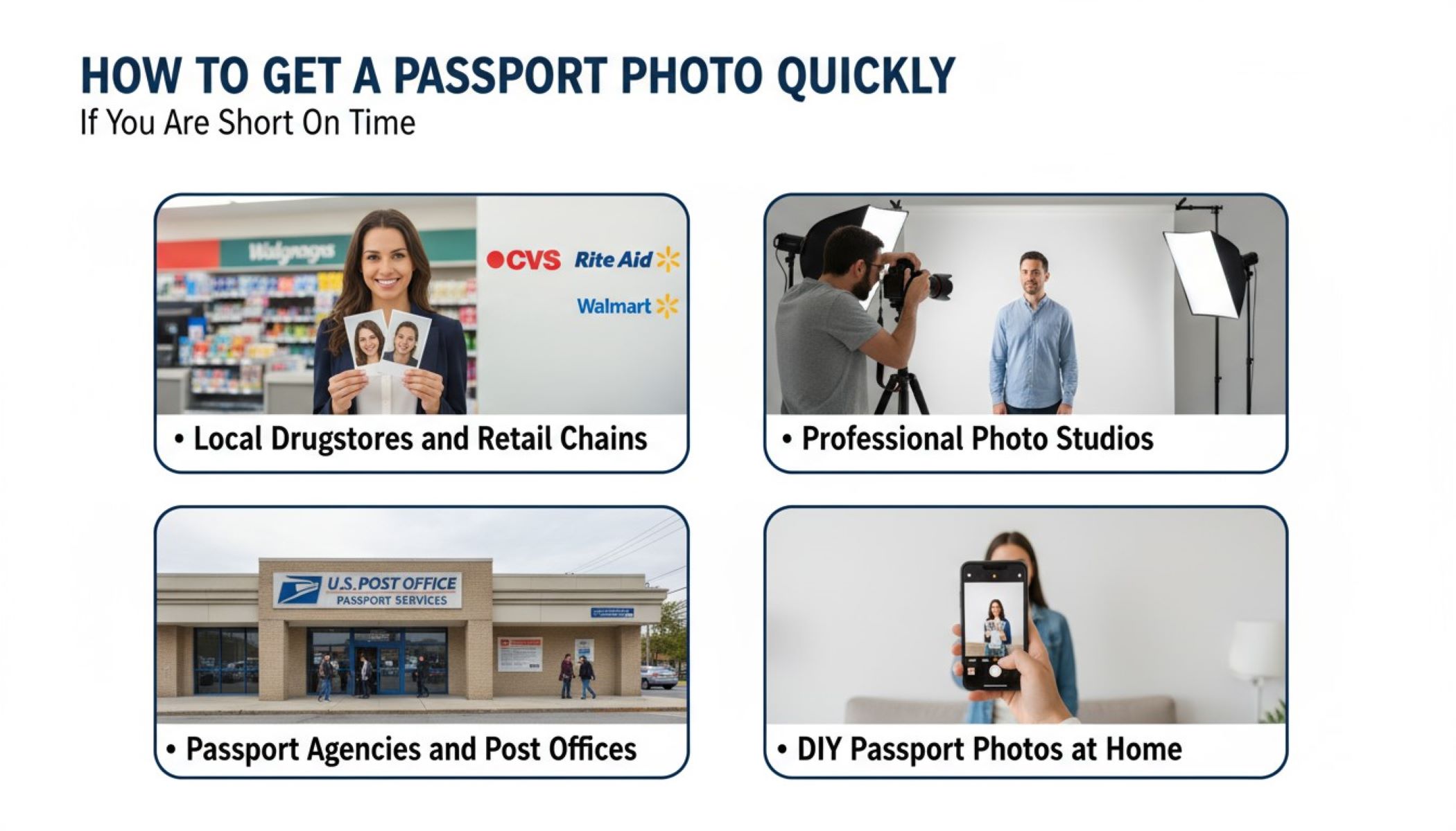 How to get a passport photo quickly if you are short on time